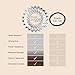 invisibobble Original Traceless Spiral Hair Ties - Pack of 8, Crystal Clear and Pretzel Brown - Strong Elastic Grip Coil Accessories for Women - Non Soaking - Gentle for Girls Teens and Thick Hair