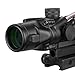 CTOPTIC Scope Rifle Scope 5X35 Red Crosshair Reticle Scope Optic Sight Dual Illuminated Real Red Fiber with Mount Black