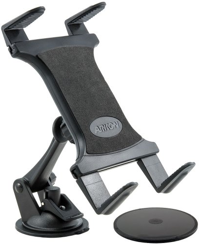 Arkon Suporte de para-brisa ou tablet de painel com sucção pegajosa para iPad Pro, iPad Air, Samsung
