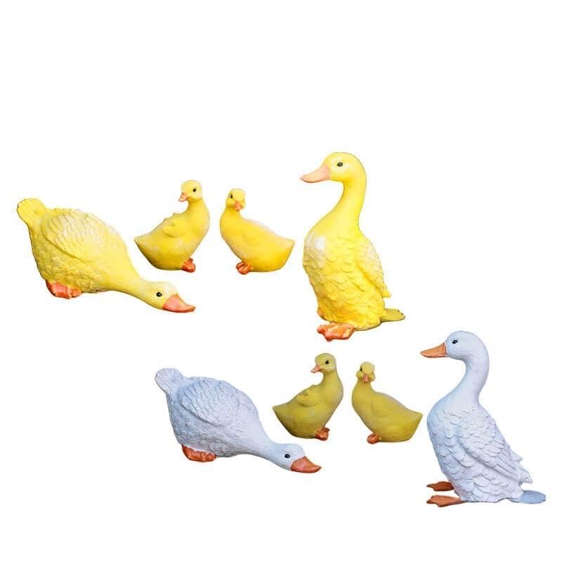 Décoration de cour extérieure en forme de canard résistant pour gazon et terrasse