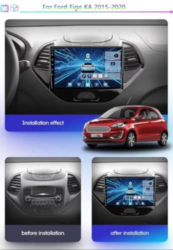 Autoradio Android tactile avec Bluetooth et Wi-Fi pour Ford Figo KA 2015-2020 - 2