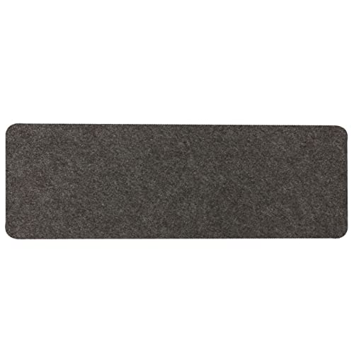 Tapis Escalier Marche Lot 15, 20 x 55 cm Marchettes D'escalier Antidérapante Bande de Sécurité Intérieur Extérieur,Tapis d'escalier Autocollante pour Enfants, Aînés et Animaux De Compagnie, gris Cover