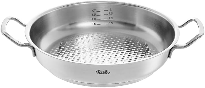 Fissler Original-Profi Collection 11 Inch Stainless Steel Serving Pan, All Stovetops Including Induction, CookStar Base, Oven Safe to 450F, Dishwasher Safe