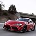 Front Bumper Lip Splitter Compatible with 2020-2026 Toyota Supra A90 A91 GR Coupe 3PCS ABS Spoiler Kit (Carbon Fiber Look)