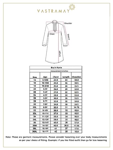 Image of VASTRAMAY Boys Cotton Regular Fit Solid Regular Kurta
