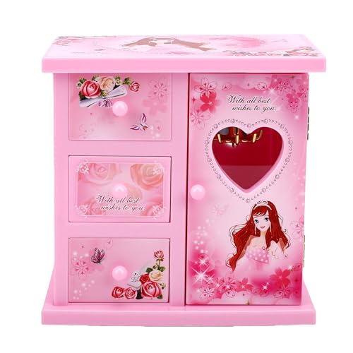 Caja de joyería musical para niñas organiza joyas sin enredos 7