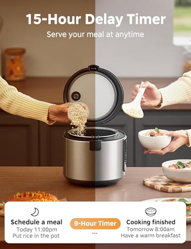COMFEE' 6-in-1 Compact Rice Cooker
