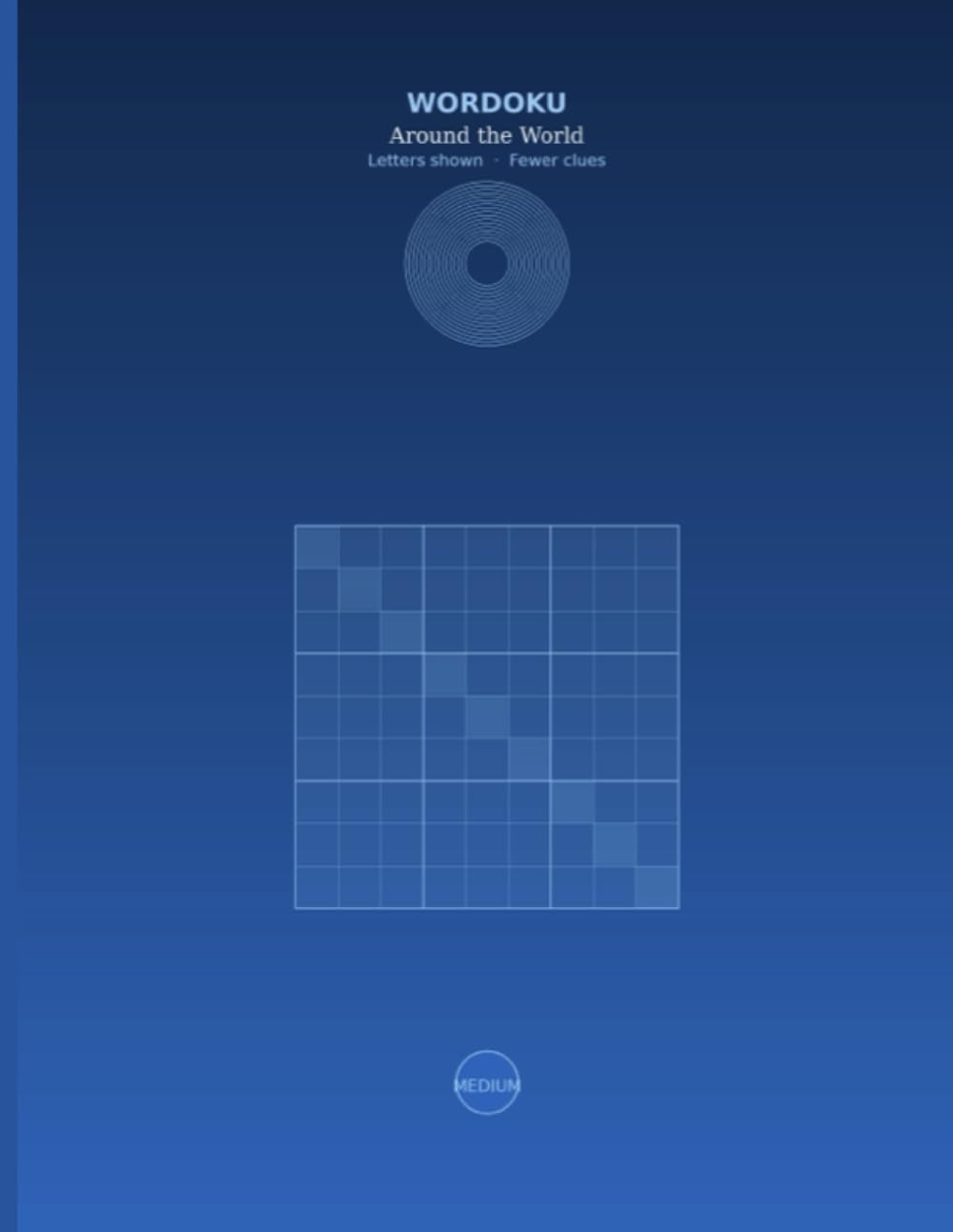 Wordoku: Around the World — Medium Edition (Large Print): Themed Word Sudoku Puzzles | Cities, World Culture & Explorers | Letters Shown Scrambled — Can You Find the Word?