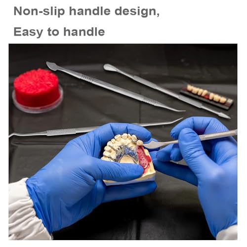 Image of 10 PCS Dental Wax Carving Tools Stainless Steel Waxing Modeling Kits | Wax Carvers Set Plaster Knife Metal Clay Sculpting Pottery Sculpture Tools Double Ended Tools