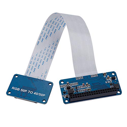 Adaptador RGB y placa controladora LCD de 40 y 50 pines para pantallas de 5 y 7 en Raspbian