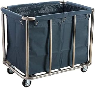 Beauty Clinic Cart with Wheels, Stainless Steel Service Utility Trolley with Bag/Blue/90 * 64 * 78Cm, Blue, 90 * 64 * 78Cm (Blue 90 * 64 * 78Cm)