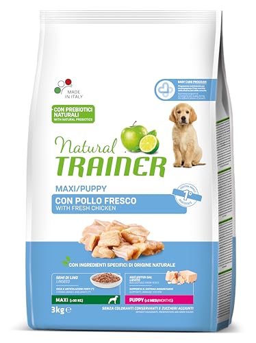 Trainer Natural Cibo per Cani Maxi Puppy, Pollo, 3 Kg