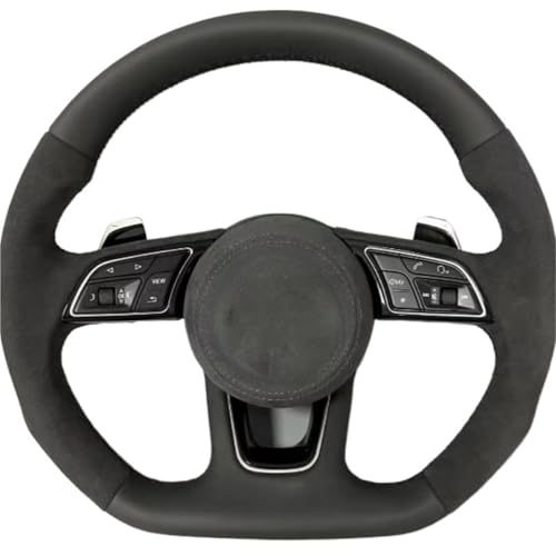 Customized Suede Leather Steering Wheel For Audi A6 A7 A4 B8 .5 B9 S3 S4 S5 S6 C7 Q8 RS3 RS6 A5 Car Accessories(Style B)
