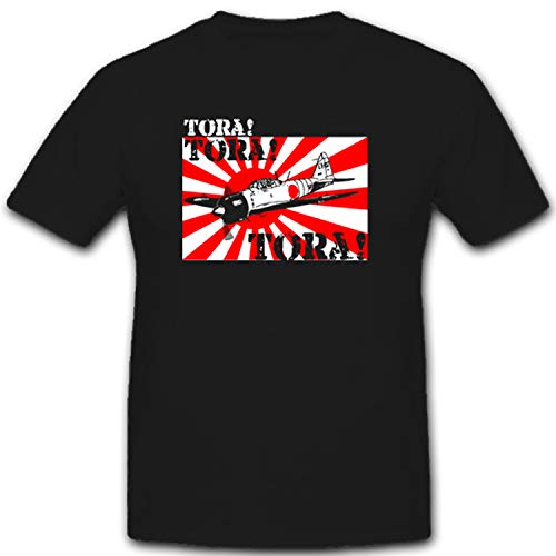 Avion Japon T-shirt noir aviateur pour passionnés d'histoire