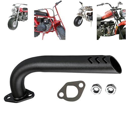 QYMOTO Mini Bike Exhaust Pipe Header Straight Pipe for Coleman