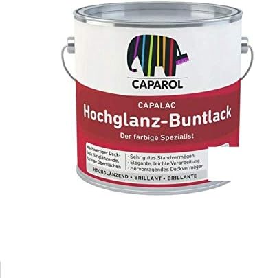 Caparol Capalac Satin Coloured Varnish 125 ml High Quality Construction Paint RAL 1021 Rapeseed Yellow