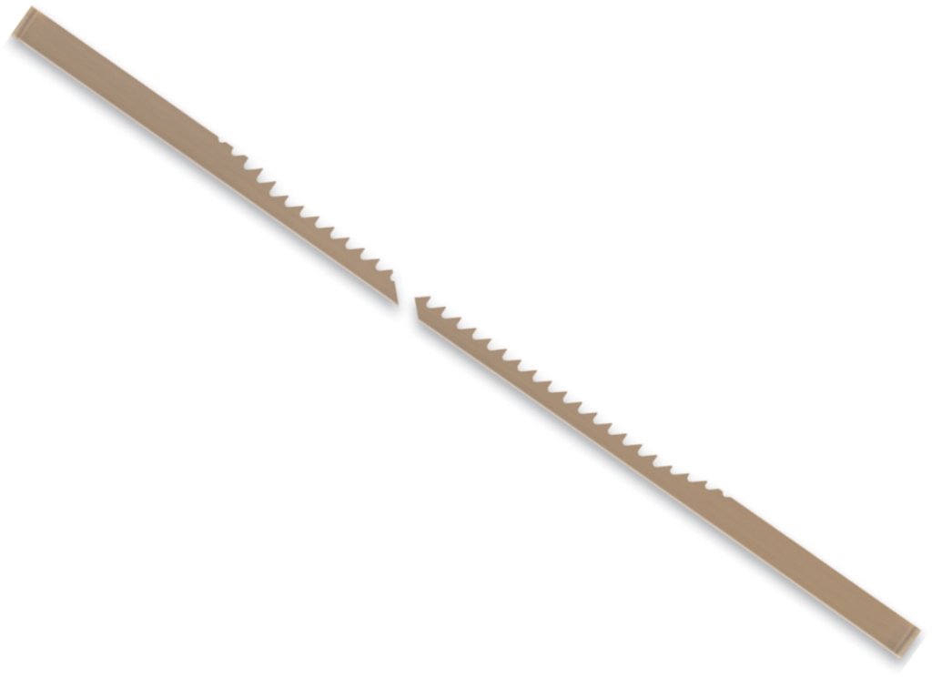 Pégas Pinned Mini Hack 5.75" Pack of 144 15 Teeth Per Inch Sawblades