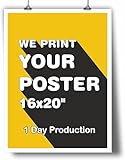 Factory4me 16x20 Custom Poster | Upload Your Photo - Get a quality poster | Posters printing service - Create your own personalized poster, Gift for Christmas Birthday Wedding