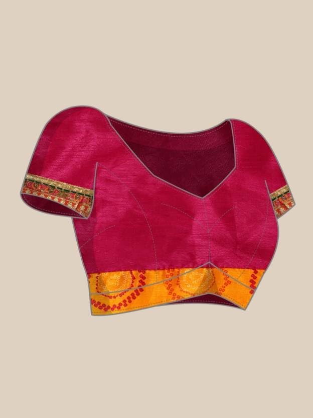 Image of Women's Banarasi Silk With Jacquard Print Saree With Blouse