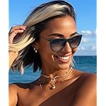 Sunglasses Womens Polarized Sunglasses-Women: Retro Round Sun Glasses with UV400 Protecion Trendy 3 Pack - Image 5