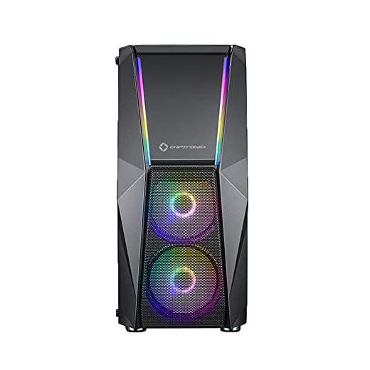 Chiptronex HX2000 RGB Mid Tower ATX Cabinet with 2 x 120 mm ARGB Fans,Dual ARGB Strip, MB Sync, 1 x 120mm ARGB Fan, Supports ATX, Micro-ATX, Mini-ITX Motherboard with Tempered Glass Side Panel