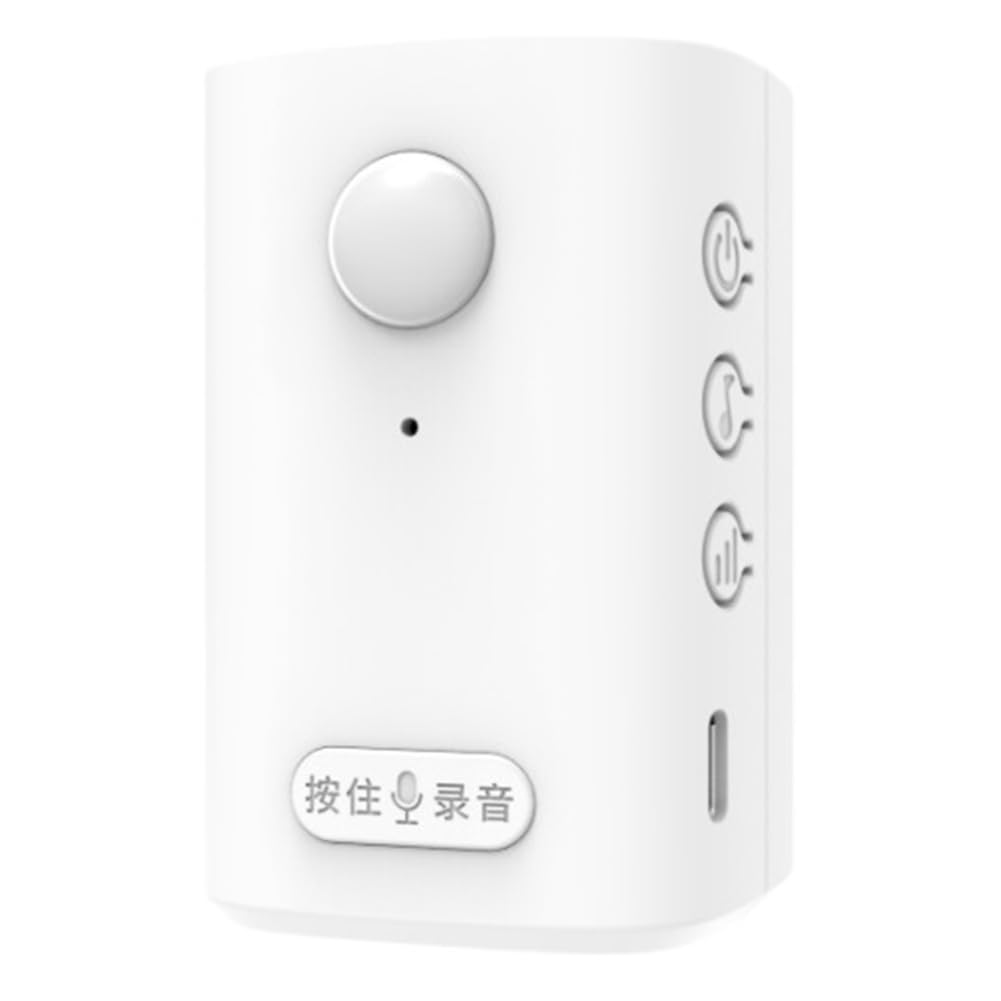 Vjsujehgy Wireless PIR Motion Sensor Detector Anti-Theft Alarm Activated Recordable Welcome Doorbell and Driveway Garage