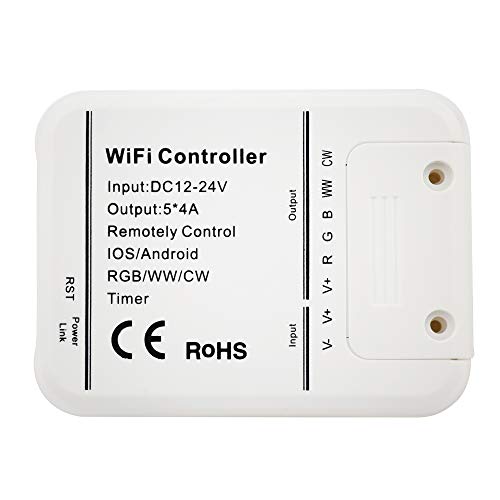 LEDENET Smart WiFi LED Controller 5 Channels Control 4A5CH CW/WW RGB RGBW RGBWW LED light, Timer Music Group Sync Controller