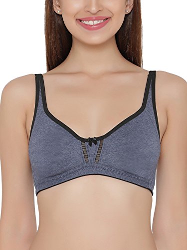 Clovia Women's Cotton Rich Non-Padded Non-Wired Double Layered Full Cup Bra