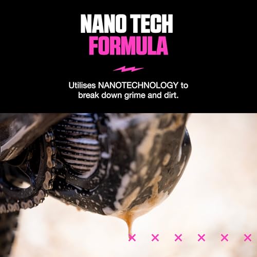 Muc-Off Detergente Bici Concentrato, 1 L - Ricarica Di Nano Gel Detergente Per Bici Biodegradabile Ad Azione Rapida - Equivale A 4 Litri Di Bike Cleaner - 4