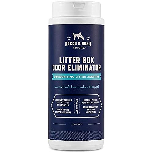 Rocco & Roxie Litter Box Odor Eliminator, 12 oz
