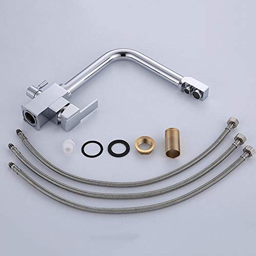 Robinet cuisine eau potable pivotant laiton chrome