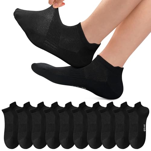 Fullluwaa Sneaker Socken Herren Damen, 6/10 Paar, Kurze Sportsocken, Baumwolle Socken, Atmungsaktiv Laufsocken | Herren Damen, Atmungsaktiv, Baumwolle