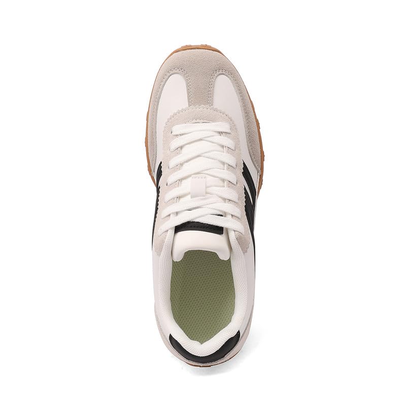 Image of Sneakers for Women Retro Fashion Trendy Sneakers with Foam Insole Casual Shoes for Walking Tennis Classic Non-Slip Comfort Shoes