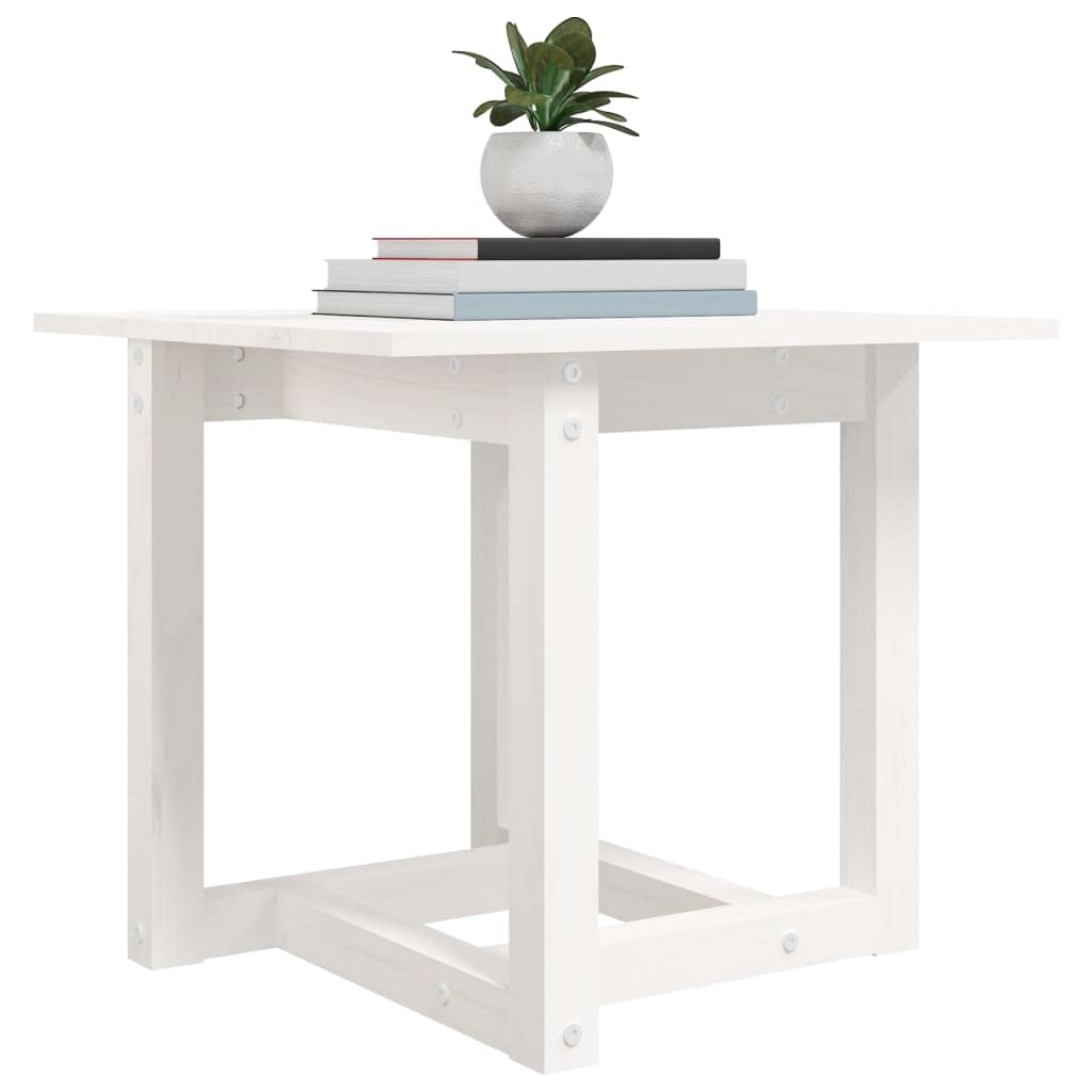 Tavolino In Legno Massello Di Pino VidaXL 50x50x49 Cm - Con - 4