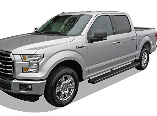 Estribos de Acero Inoxidable Negro 6in para Ford F150 y F250 miniatura 6