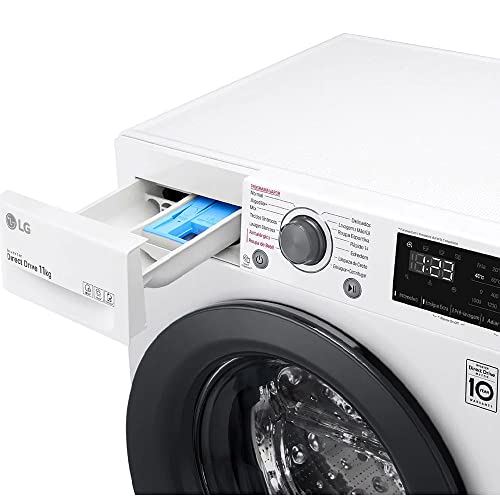 Lavadora LG VC5 11kg Branco com Inteligência Artificial AIDD™ - FV3011WG4A - Motor Inverter