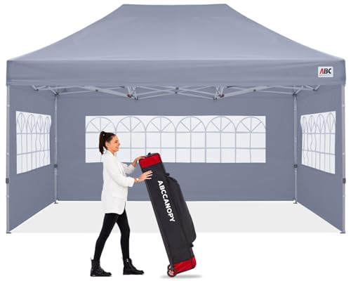 Image of ABCCANOPY Pop up Canopy Tent with Elegant Church Window 8X12,Gray