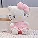 15 inch Adorable Pink-Dressed Cat Plush Doll Soft & Cuddly for Kitten Girls Collectors