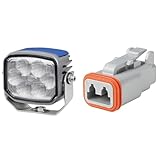 Hella 2ZR 996 188-121 LED-Rückfahrscheinwerfer - Power Beam 1000-24/12V + 8JA 201 022-801 Steckgehäuse - 2-polig - Menge: 1