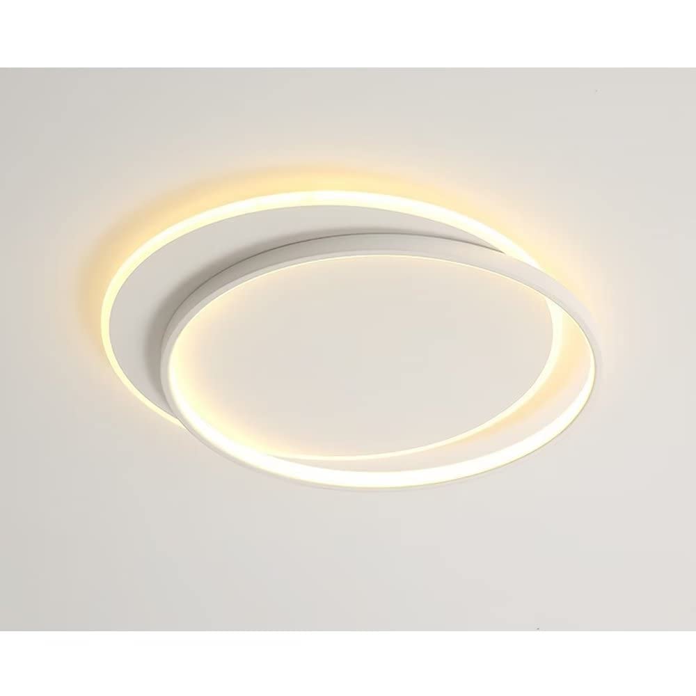 Plafond blanc plafonnier à chasse d'eau de 19 pouces avec télécommande sans fil - 6