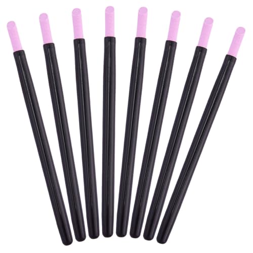 IMIKEYA Bolígrafo para Uñas 8 Piezas Negro Lápiz Removedor de Piel Muerta y Pulidor de Uñas Punta de Cuarzo Herramienta Portátil para Manicura Profesional