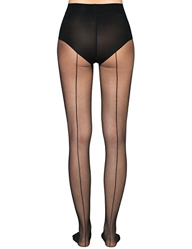 Wolford Individual 10 Back Seam Sheer Tights #TOP19