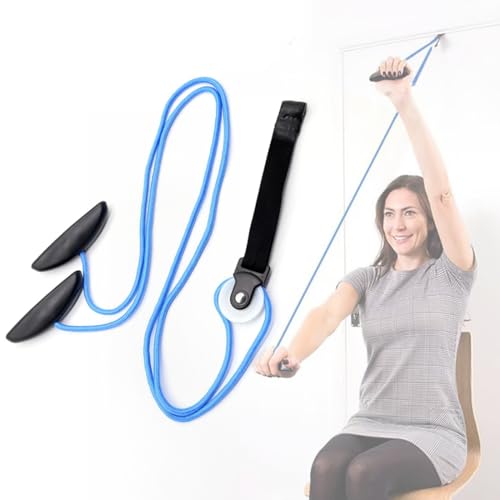 Shoulder Pulley Over The Door, Pulley System for Shoulder Rehab, Arm Exercise Equipment for Physical Therapy, Recovery & Stretching, Tendonitis Relief,Rotator Cuff Exerciser for Frozen Shoulder