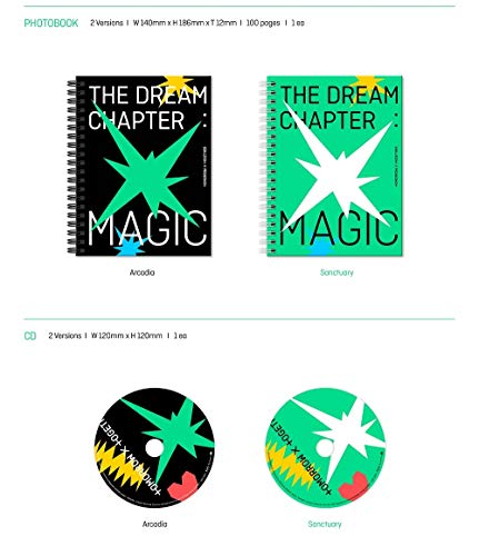 BigHit TOMORROW X TOGETHER TXT - THE DREAM CHAPTER : MAGIC [SANCTUARY ver.] Album+Poster+Extra Photocards Set