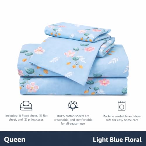 Image of AAZEEM Microfibre Double Bedsheet 100% Microfibre Full Size Sheets Set, Soft & Comfy for Bedroom Thick Full Bed Sheets Set, Machine wash | Bedsheet Size -90 X 100 Inches Pillow 17 X 27 Inches |