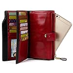 YALUXE Women's Genuine Leather Wallet RFID Blocking Multi Card Holder with Cell Phone Pocket Mothers Day Gifts - Image 5