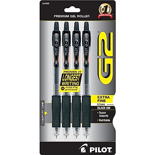 Bolígrafos Pilot G-2 Gel Retráctil Puntas Extra Fina 4 u miniatura 2
