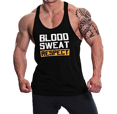 Image of THE BLAZZE Men's Cotton Sleeveless Tank Tops Gym Vest for Mens