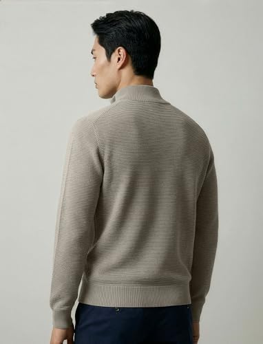 Image of DAMENSCH ReNEWd Soft Ribbed Texture, Strong Durable Fabric, Dyes Ottoman Half-Zip Sweatshirts