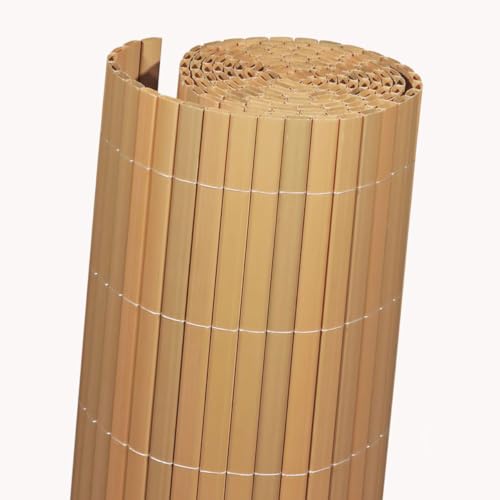 Videx 11564 Rugia Décoration de Balcon avec Boucles de Fixation Teck 90 x 300 cm